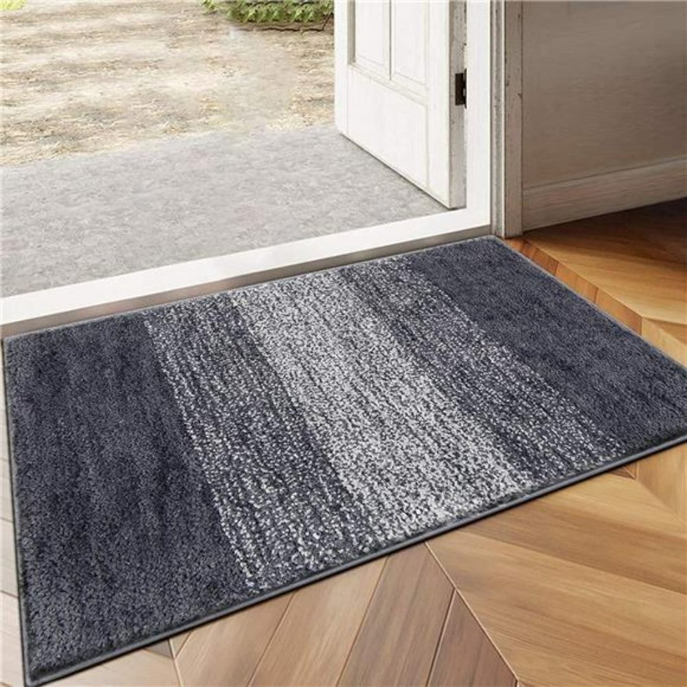 Indoor Doormat Entryway Door Rug, Non Slip Absorbent Mud Trapper Mats (32"x48")